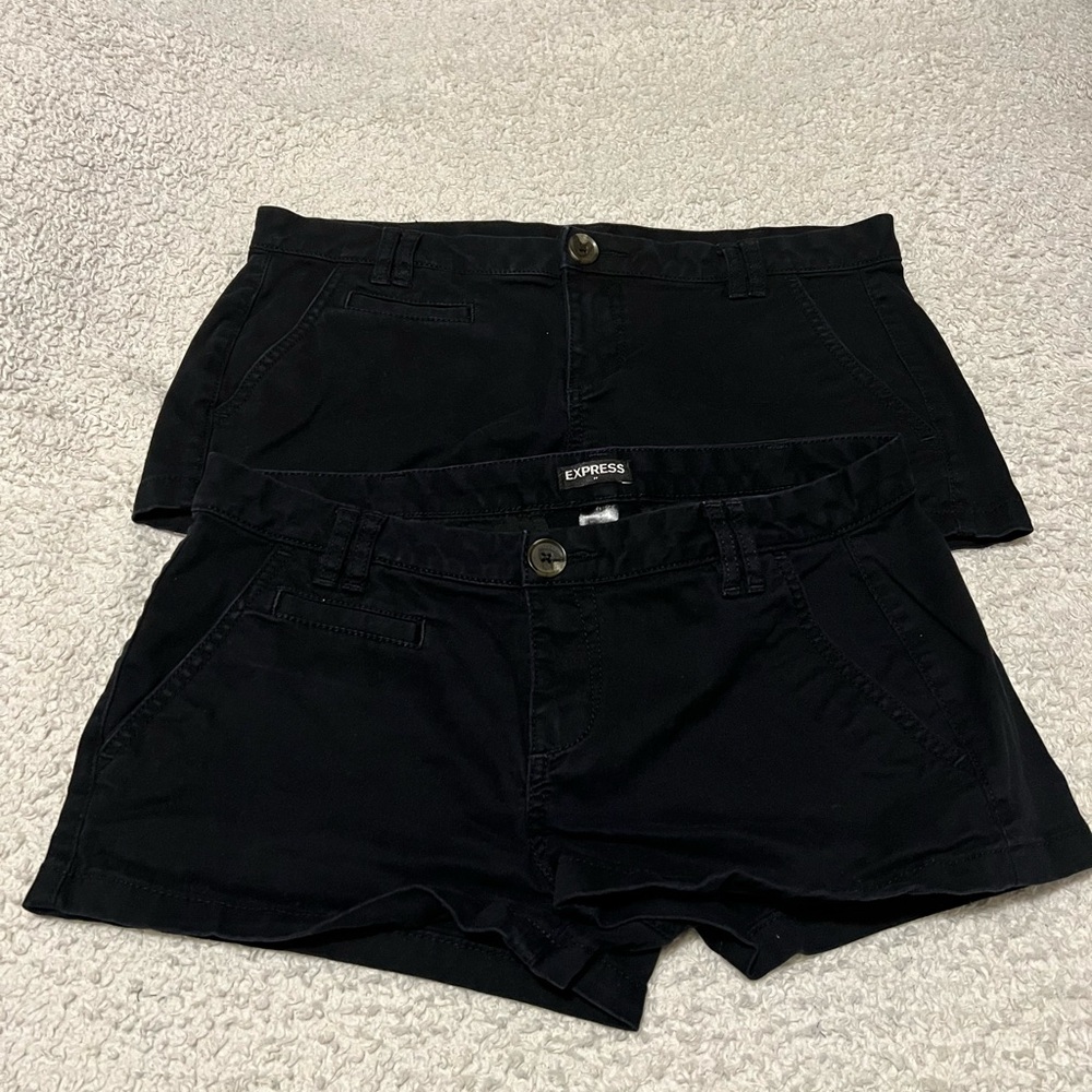 Express Black shorties,  Size 4